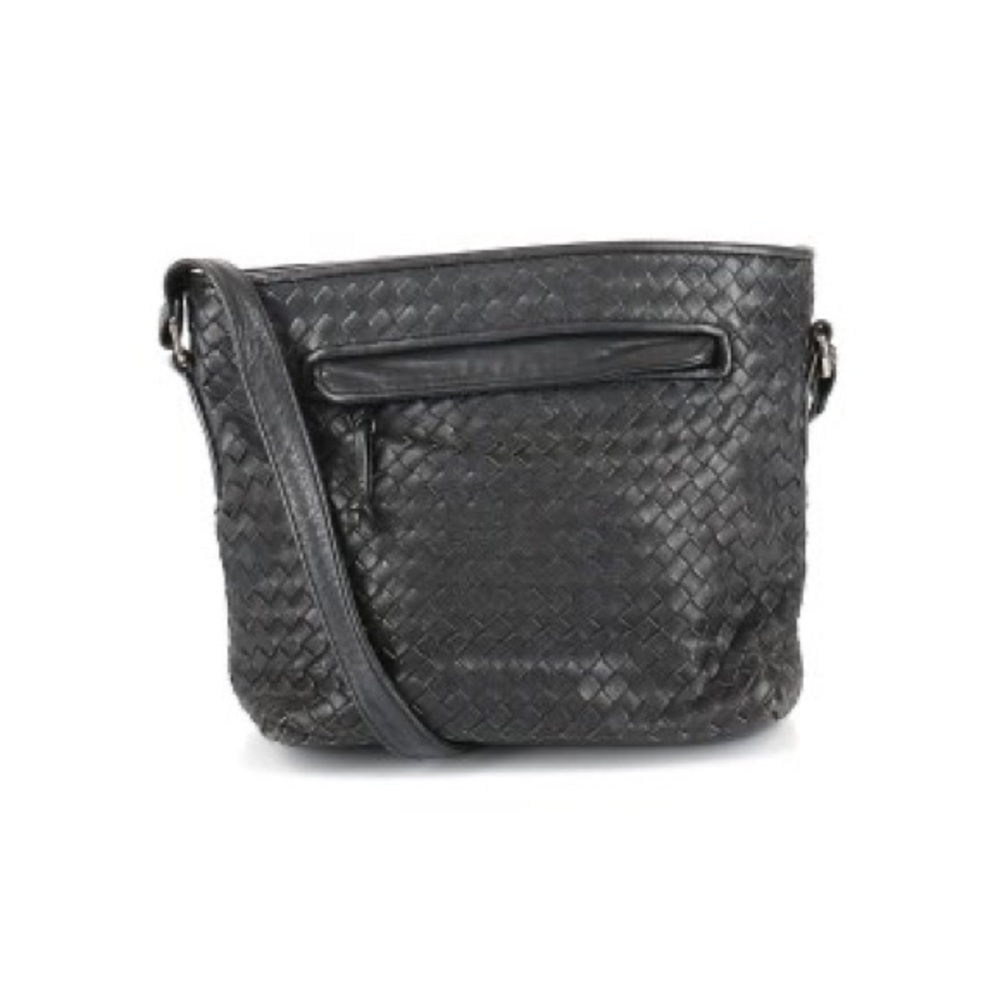 Small Ganson leather black bag